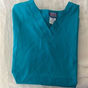 Blue/green Cherokee scrub top. XS. Never worn